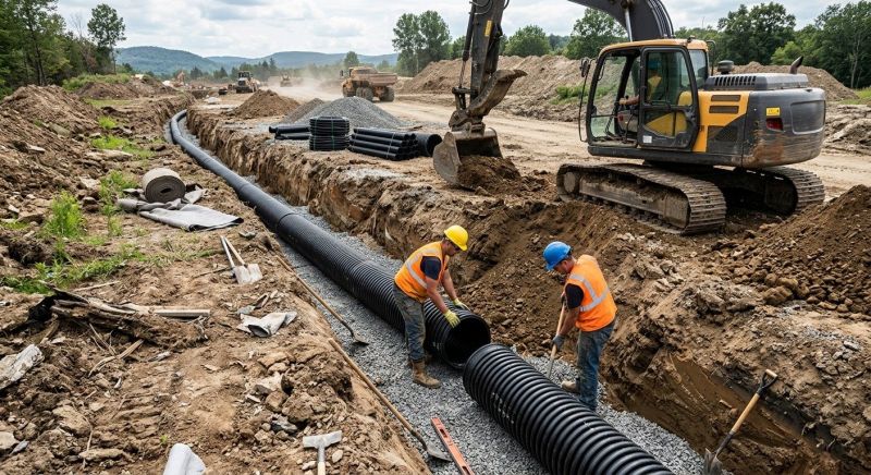 Drainage Trench Installation in Atlanta, GA