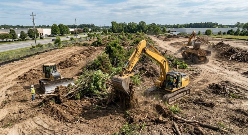 Parking Lot Land Clearing in Atlanta, GA