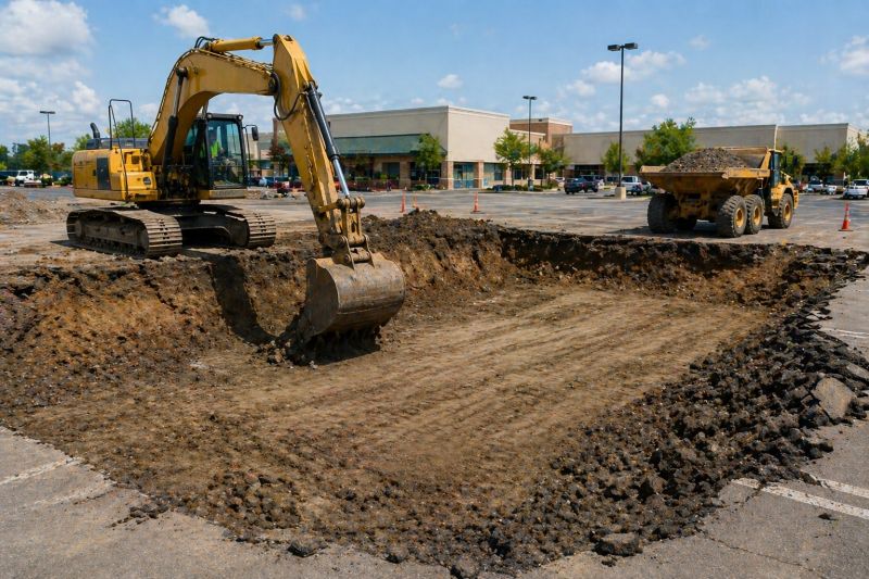 Parking Lot Leveling in Canton, GA