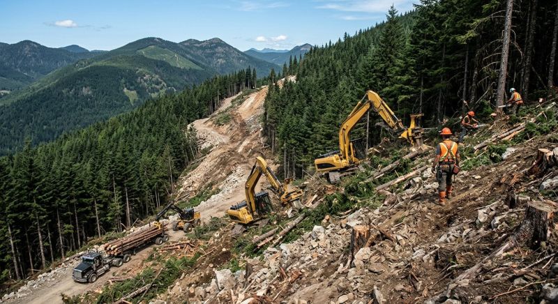 Slope Clearing in Marietta, GA