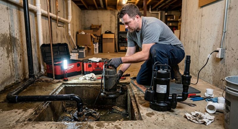 Sump Pump Installation in Framingham, MA