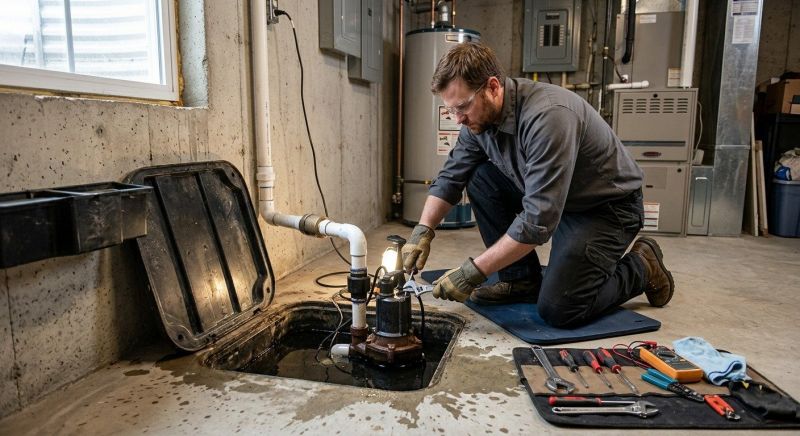 Sump Pump Relocation in Huntsville, AL